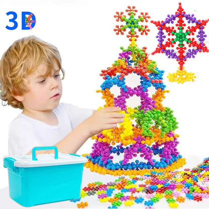 3D Plum Blossom Building Blocks – Educational Toy for Kids’ Focus