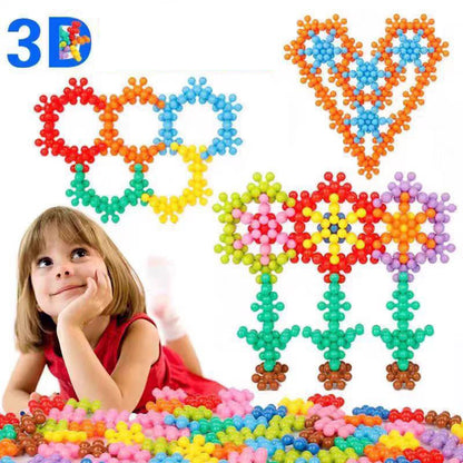 3D Plum Blossom Building Blocks – Educational Toy for Kids’ Focus