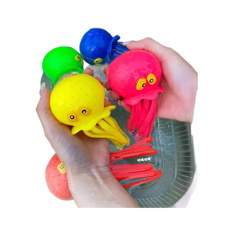 Octopus Water-Spraying Squeeze Toy