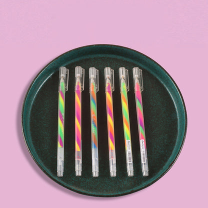 Gradient Rainbow Pen – 3 Colors, Stylish Gel Ink