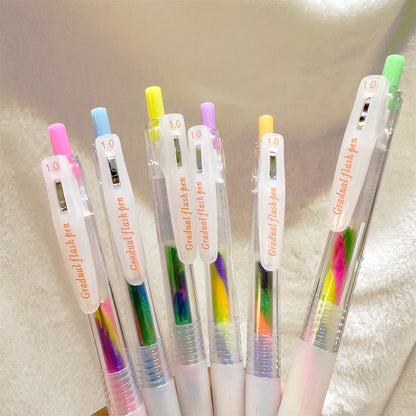Gradient Rainbow Pen – 3 Colors, Stylish Gel Ink