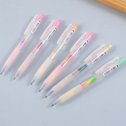 Gradient Rainbow Pen – 3 Colors, Stylish Gel Ink