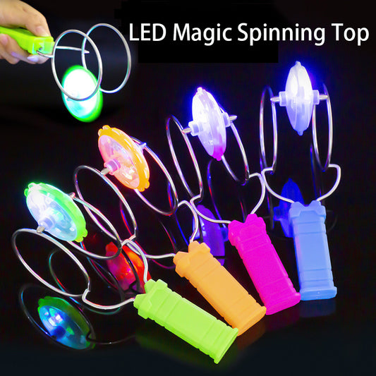 Hand-Spinning Magnetic LED Gyro Toy
