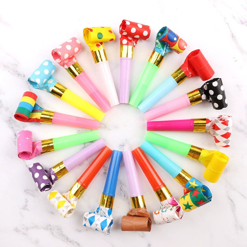 [10 PCS]Party Blower Whistle – Cute Cartoon Design for Celebrations
