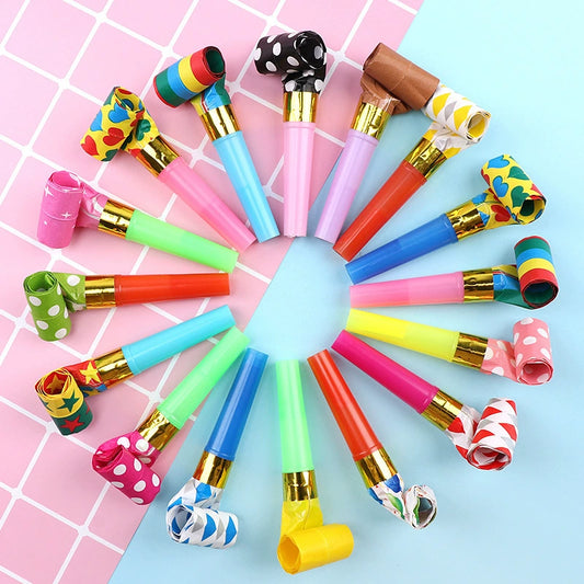 [10 PCS]Party Blower Whistle – Cute Cartoon Design for Celebrations