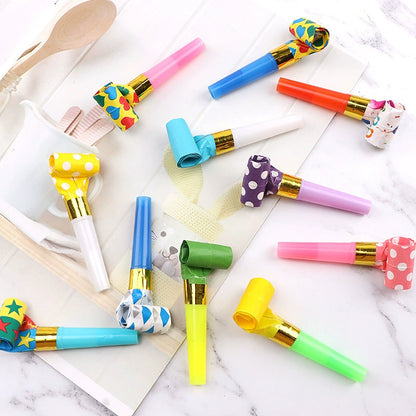[10 PCS]Party Blower Whistle – Cute Cartoon Design for Celebrations