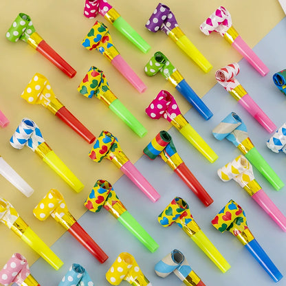 [10 PCS]Party Blower Whistle – Cute Cartoon Design for Celebrations