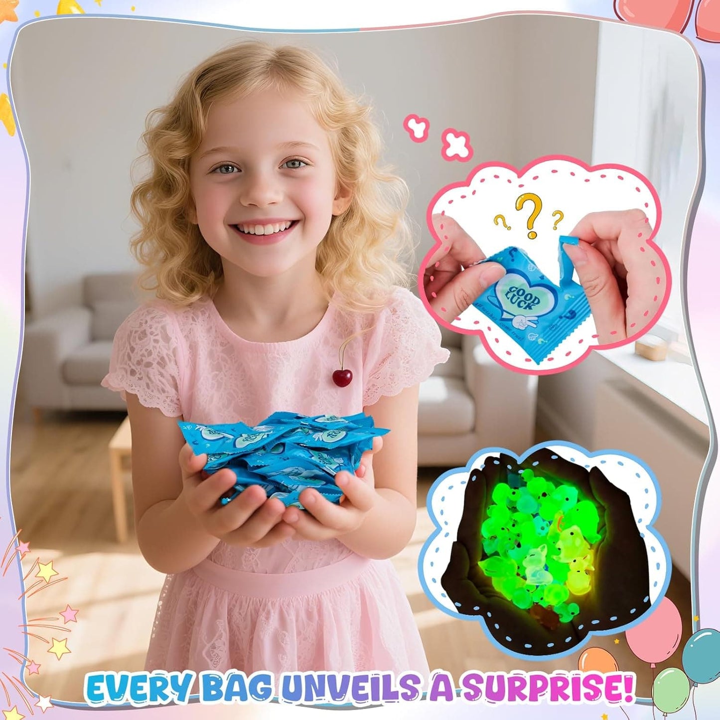 Surprise Blind Bags- Mini Glow in The Dark Animal Resin Models