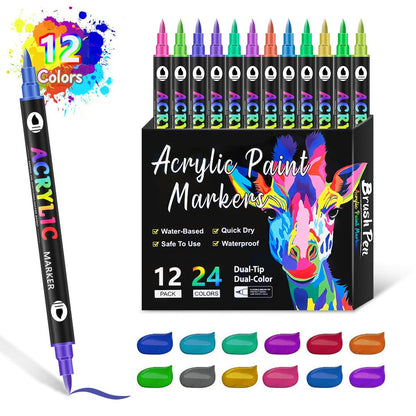 Dual-Tip Acrylic Marker Pen – Kids’ Art & Graffiti Supplies