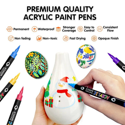 Dual-Tip Acrylic Marker Pen – Kids’ Art & Graffiti Supplies