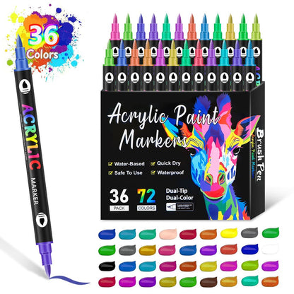 Dual-Tip Acrylic Marker Pen – Kids’ Art & Graffiti Supplies