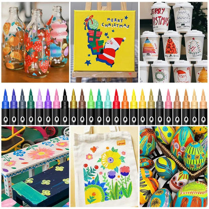 Dual-Tip Acrylic Marker Pen – Kids’ Art & Graffiti Supplies