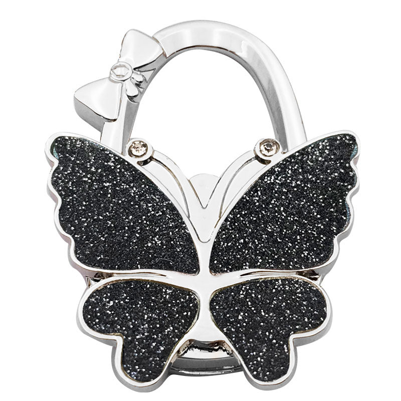 🦋✨ Sparkly Butterfly Foldable Handbag Hook – Cute Portable Non-Slip Purse Hanger for Girls, Travel & Restaurants