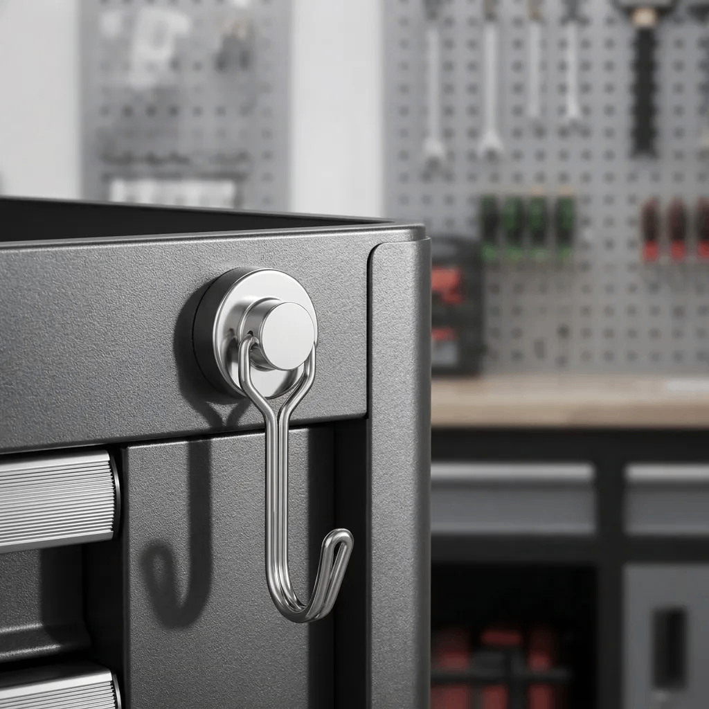 🧲Upgraded Magnetic Hook – 15kg Capacity, 360° Swivel, No-Drill