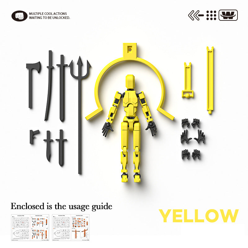 Magnetic Articulated Action Figure Poseable DIY Model Collectible