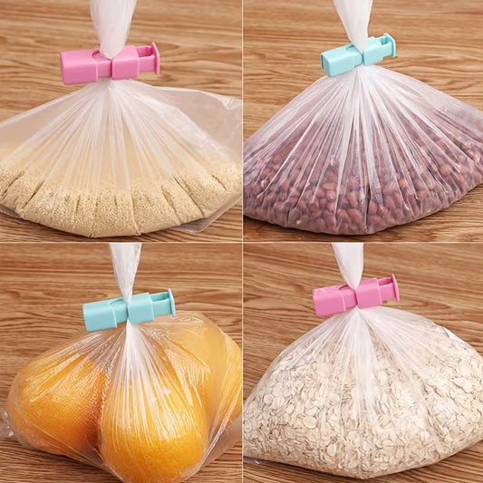 Colorful Food Bag Sealing Clips, Press Sealer for Food, Moisture-Proof Vacuum Packaging Clips, Kitchen Storage Accessories