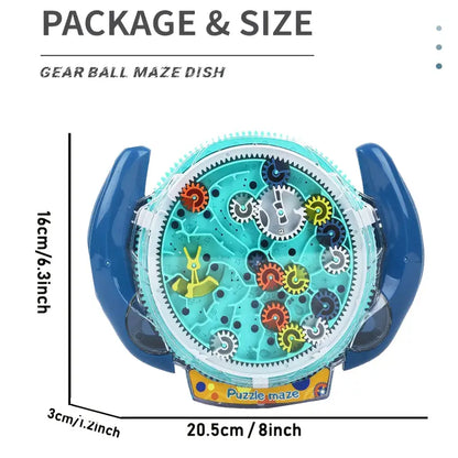 Gear Maze Disk Toys for Kids 3D Puzzle Balance Ball Handheld Maze Board Educational Toy