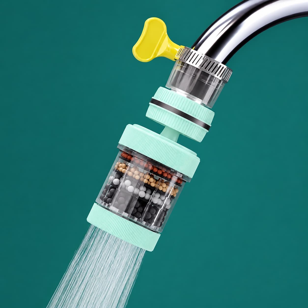 6-Layer Faucet Filter｜Cleaner Water Every Day