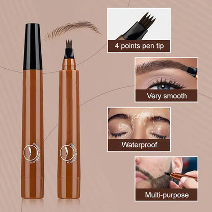 ✨Waterproof Four-tip Beard and Eyebrow Pen