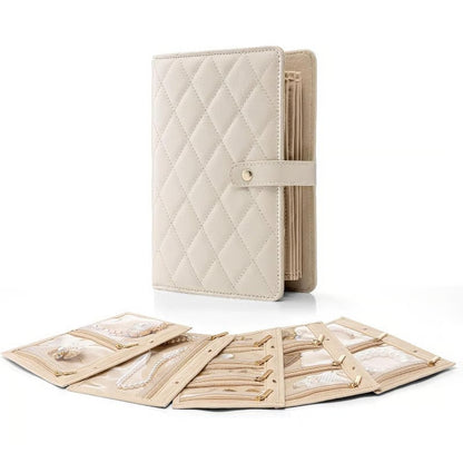 Luxury Jewelry Organizer Book – Anti-Tarnish Jewelry Storage Case, Portable Travel Jewelry Holder for Rings, Earrings & Necklaces