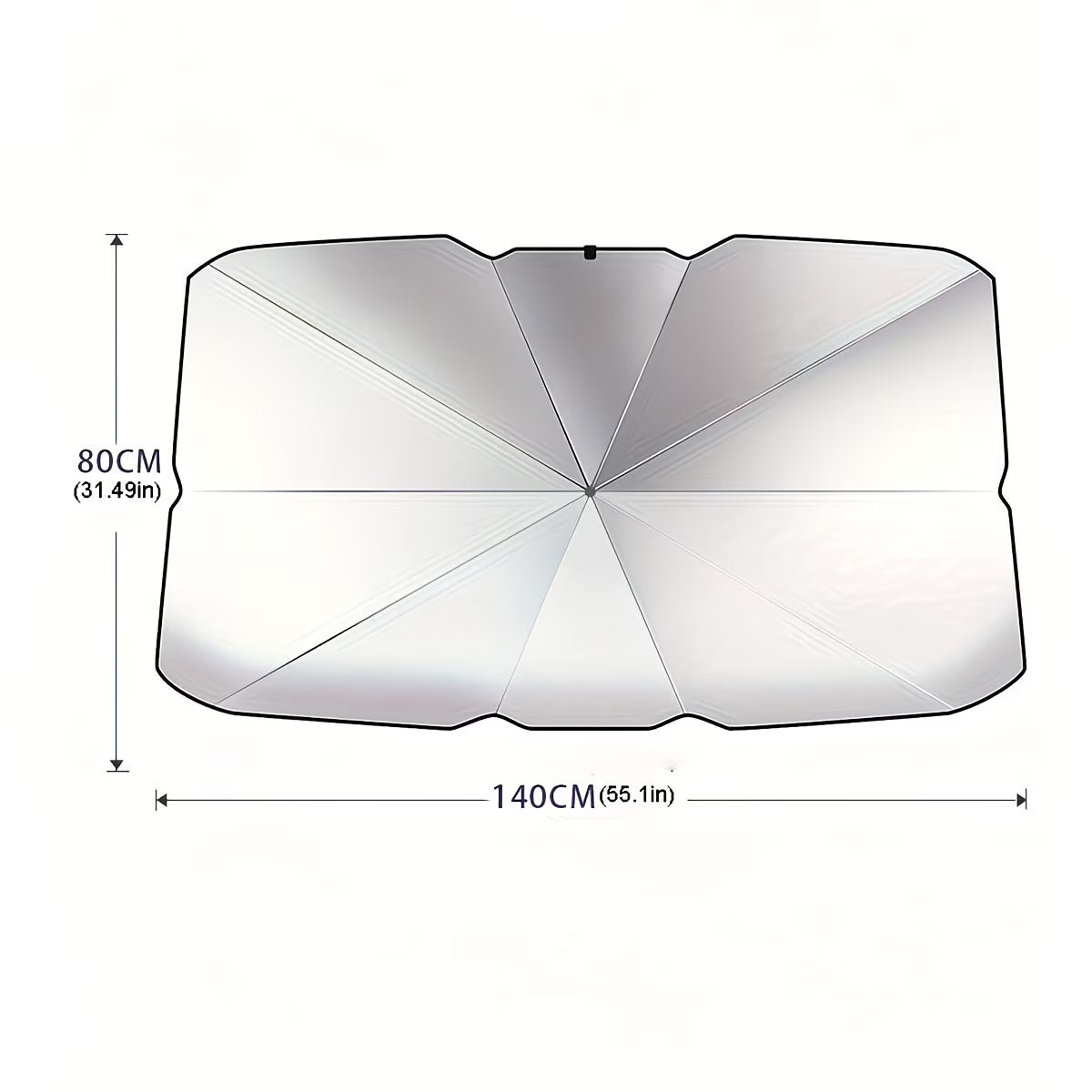 Foldable car sunshade