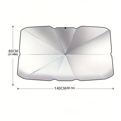 Foldable car sunshade