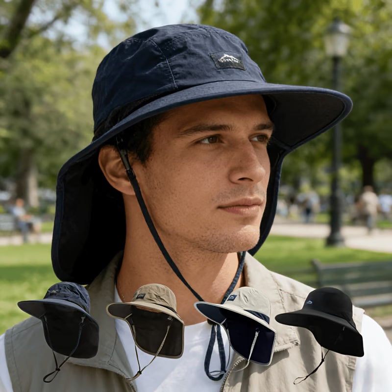 Outdoor UV Protection Sun Hat – Wide Brim Fishing, Hiking & Cycling Cap