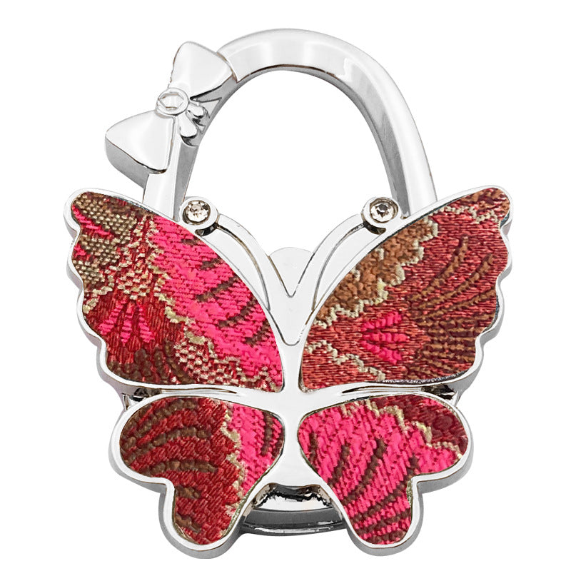 🦋✨ Sparkly Butterfly Foldable Handbag Hook – Cute Portable Non-Slip Purse Hanger for Girls, Travel & Restaurants