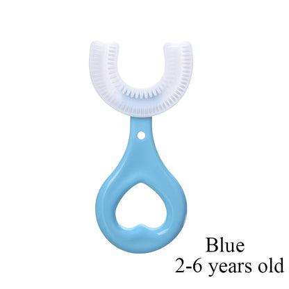 Kids U-Shaped Toothbrush for Gentle Teeth Cleaning & Oral Care