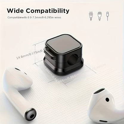 🧲 6PCS Magnetic Cable Organizer – Keep Every Cable in Place!