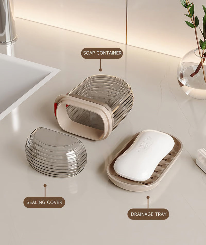 Travel Cup & Soap Box Set – 2-in-1 for Trips & Hotel Stays