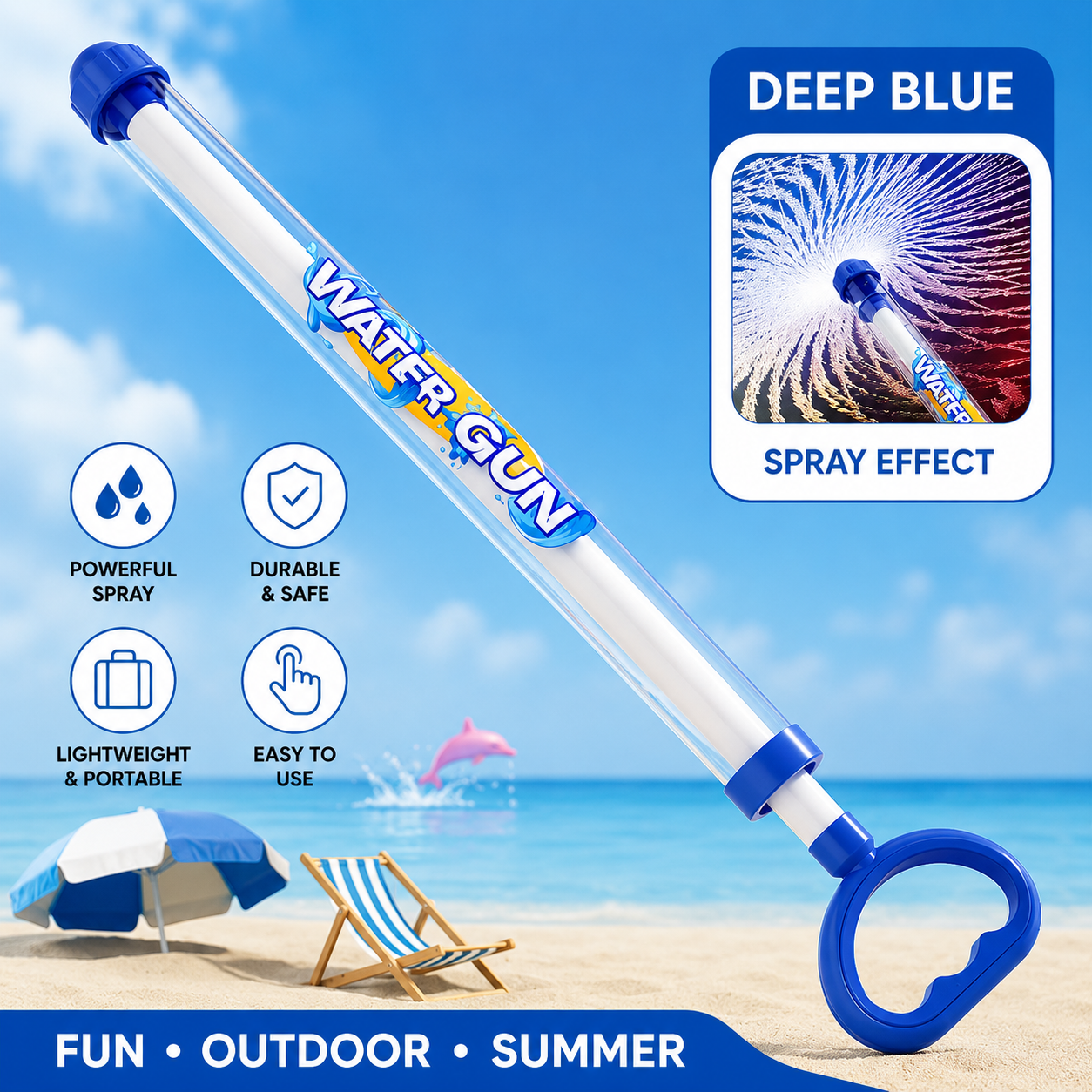 Kids Summer Fireworks Water Gun Toy – Fun Outdoor Spray Blaster, Birthday Surprise Gift for Boys & Girls 🎆💦🎁