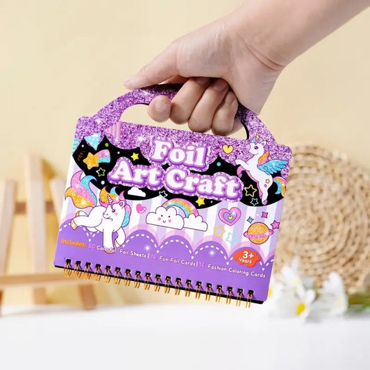 Premium Non-Toxic Kids Painting -Foil Art Kit