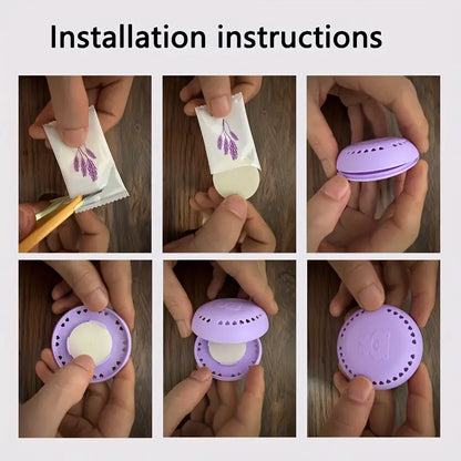 10-Pack Adhesive Solid Air Fresheners, Odor Eliminator for Bathrooms, Aromatherapy for Bedrooms, Closets, Cars, and Home Toilets