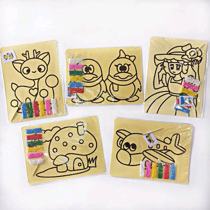 [10 PCS] Kids’ Creative DIY Sand Painting Kit