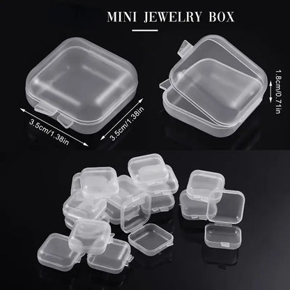 Clear Plastic Square Jewelry Storage Box