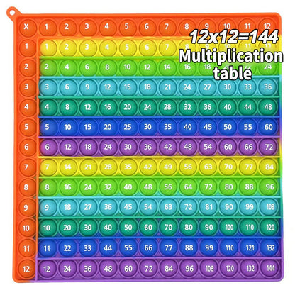 12x12 Multiplication Table Board Game – Portable Math Practice and Learning Toy for Kids