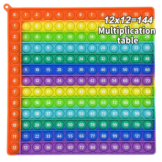 12x12 Multiplication Table Board Game – Portable Math Practice and Learning Toy for Kids
