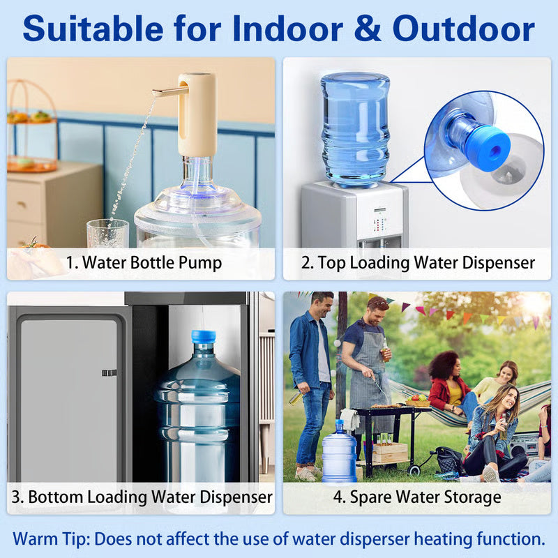 【10 PCS】Reusable Silicone Water Jug Caps