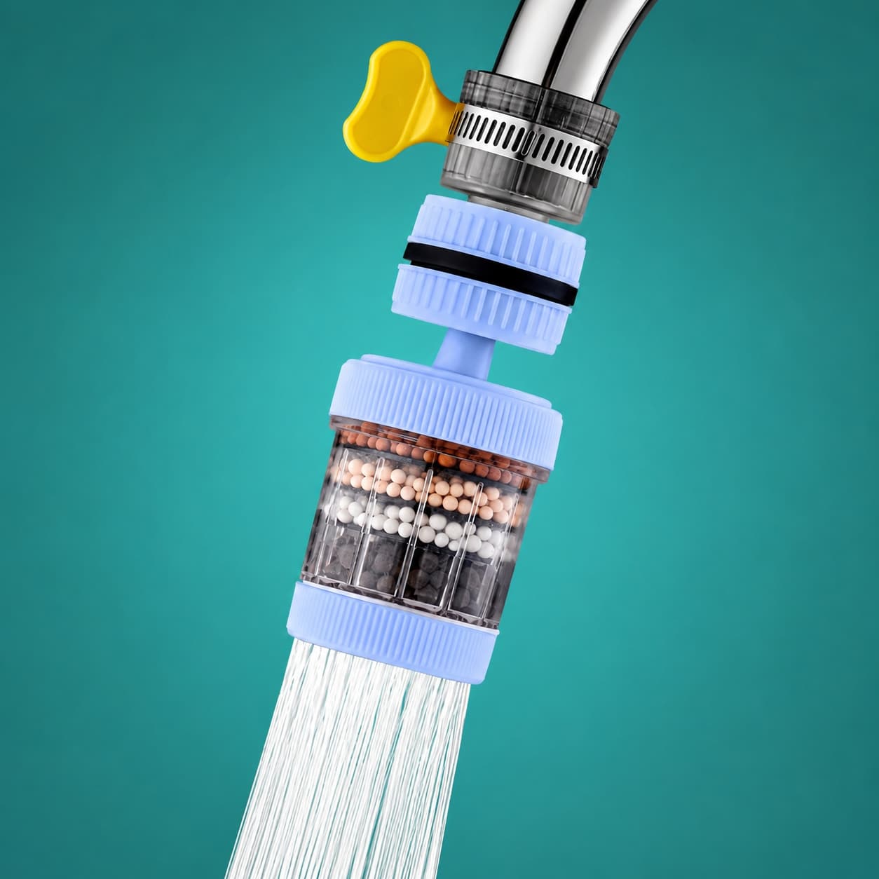 6-Layer Faucet Filter｜Cleaner Water Every Day
