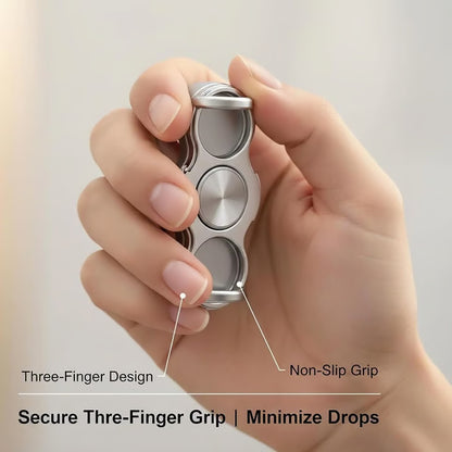 📱Dual-Ring Finger Holder – 360° Swivel & Fold, Strong Clip for Phones