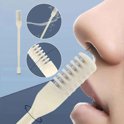 2-in-1 Nose Hair Trimmer & Ear Pick – Double-Sided Design: Nasal Hair Scissors + Ear Spoon