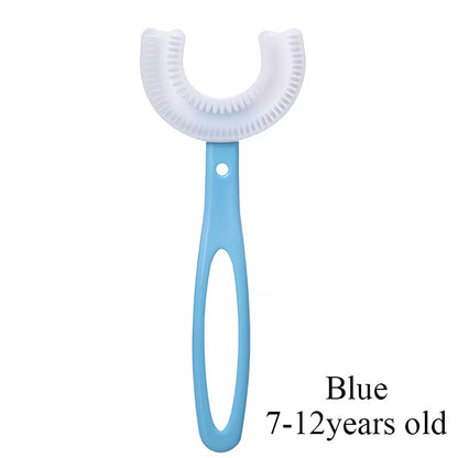 Kids U-Shaped Toothbrush for Gentle Teeth Cleaning & Oral Care