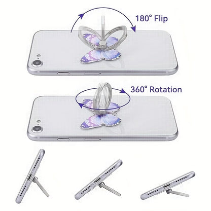 Butterfly Phone Ring Metal Holder