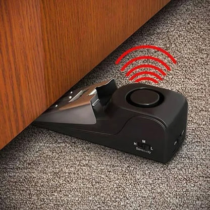 🚪Door Resistance Anti-theft Alarm – Wedge Security Alarm, 120dB Siren, Portable & Adjustable for Hotel, Dorm & Home