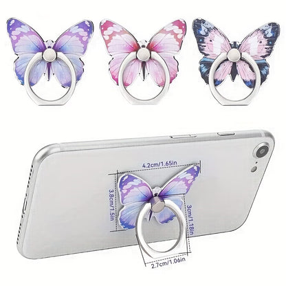 Butterfly Phone Ring Metal Holder