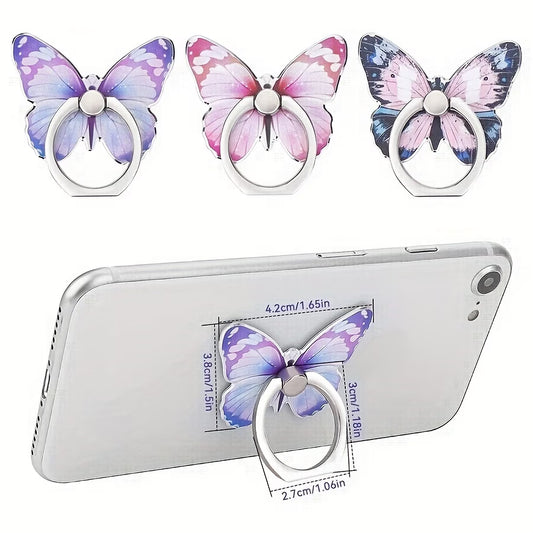 Butterfly Phone Ring Metal Holder