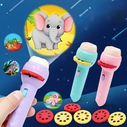 Cartoon children's projection flashlight