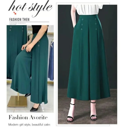 Stylish Pleated Wide-Leg Pants -Comfort & Slim