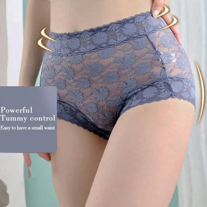 Sexy Seamless Thin Lace Silk Care Panties
